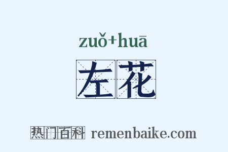 左花是什么意思的图片
